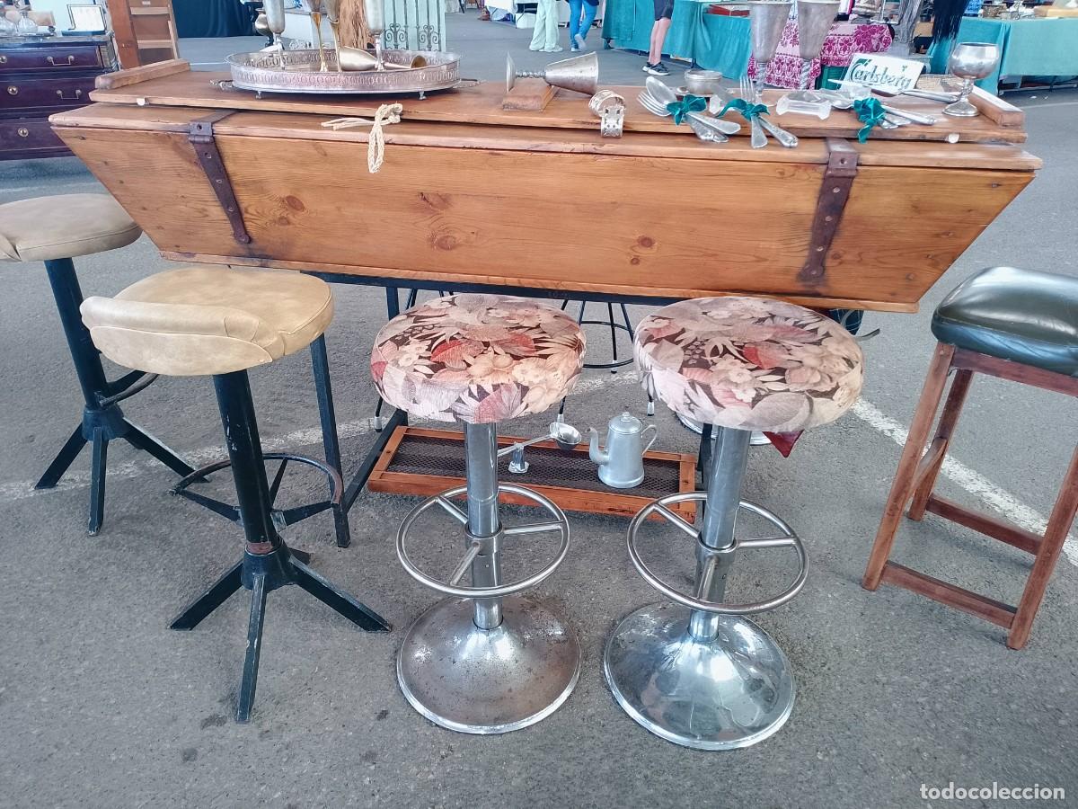 Antig&uuml;edades: Antigua pastera restaurada convertida en mesa alta - Foto 8