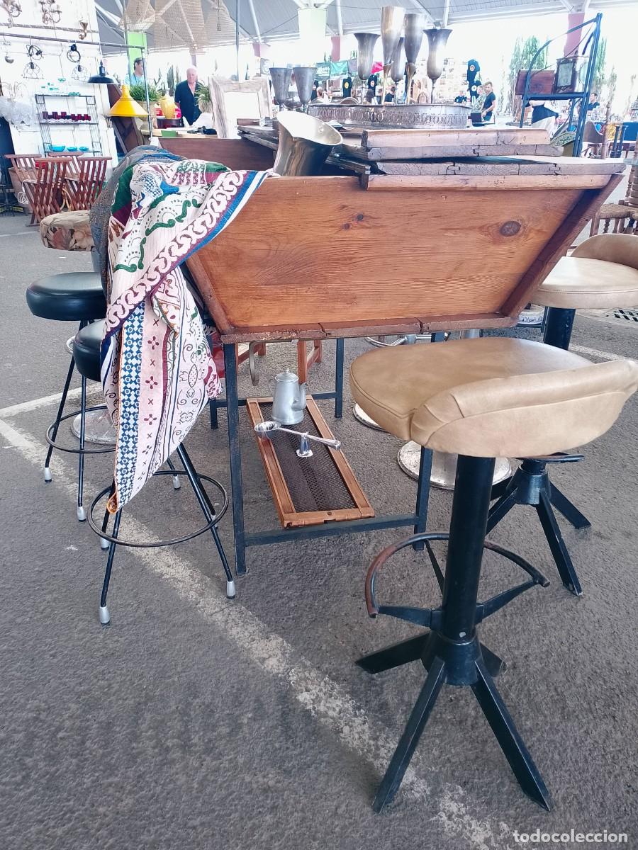 Antig&uuml;edades: Antigua pastera restaurada convertida en mesa alta - Foto 10