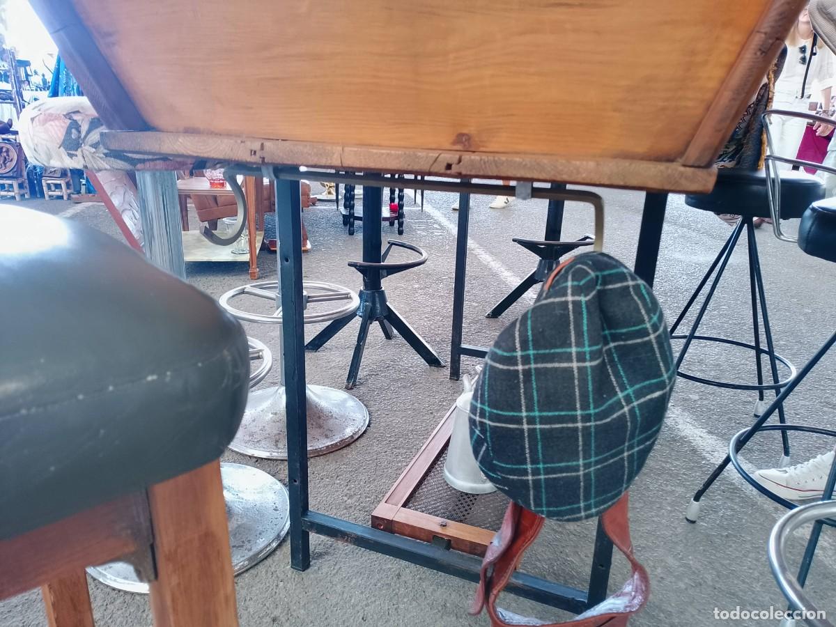 Antig&uuml;edades: Antigua pastera restaurada convertida en mesa alta - Foto 11