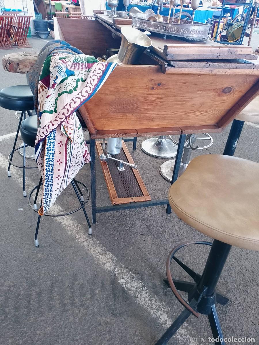 Antig&uuml;edades: Antigua pastera restaurada convertida en mesa alta - Foto 12