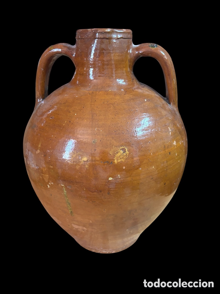 Antig&uuml;edades: Antiguo c&aacute;ntaro de Barro. Aragon&eacute;s. - Foto 2