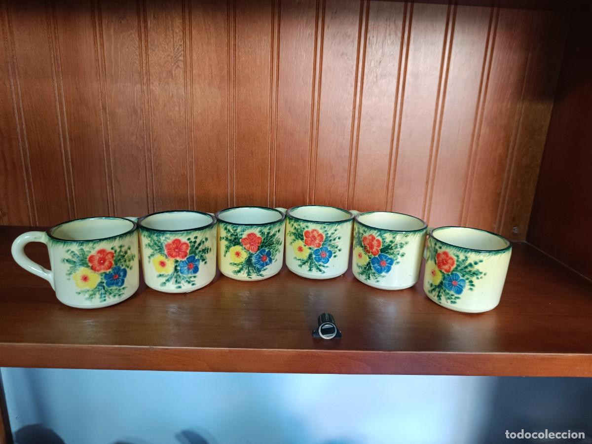 Antig&uuml;edades: Jarras de cer&aacute;mica pintadas vintage