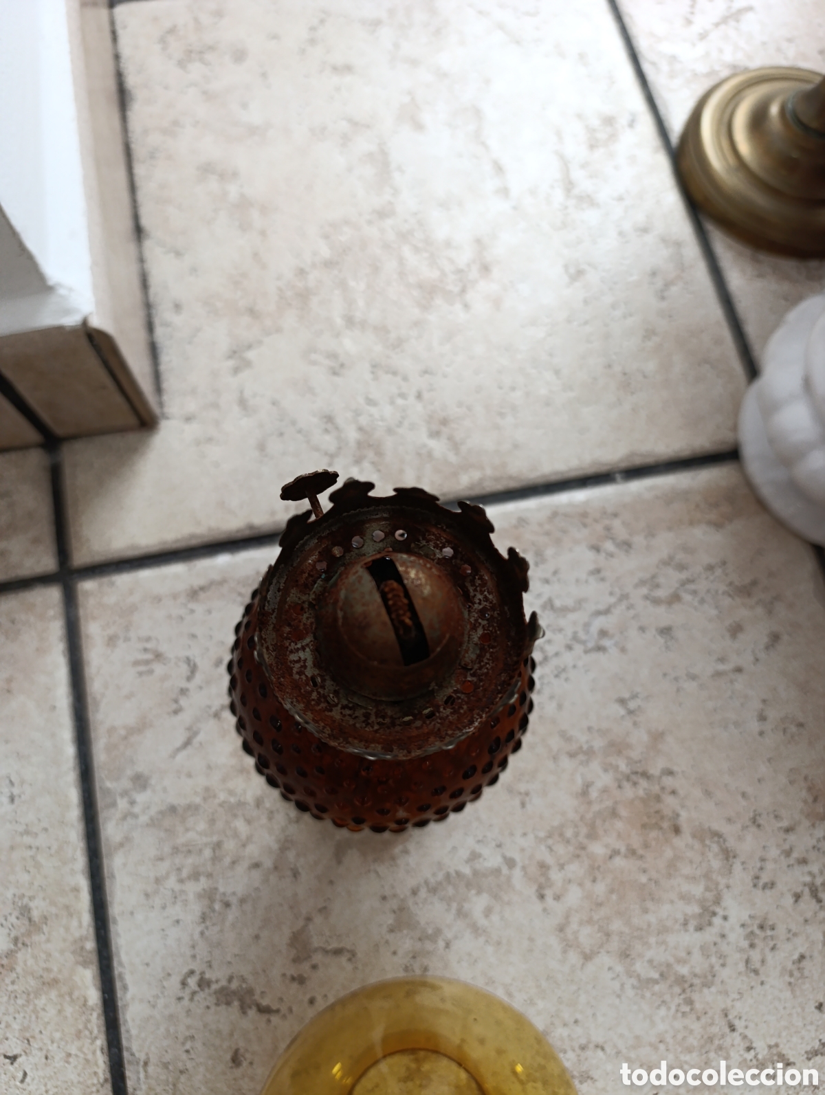 Antig&uuml;edades: Quinqu&eacute; antiguo. 32cm. - Foto 2