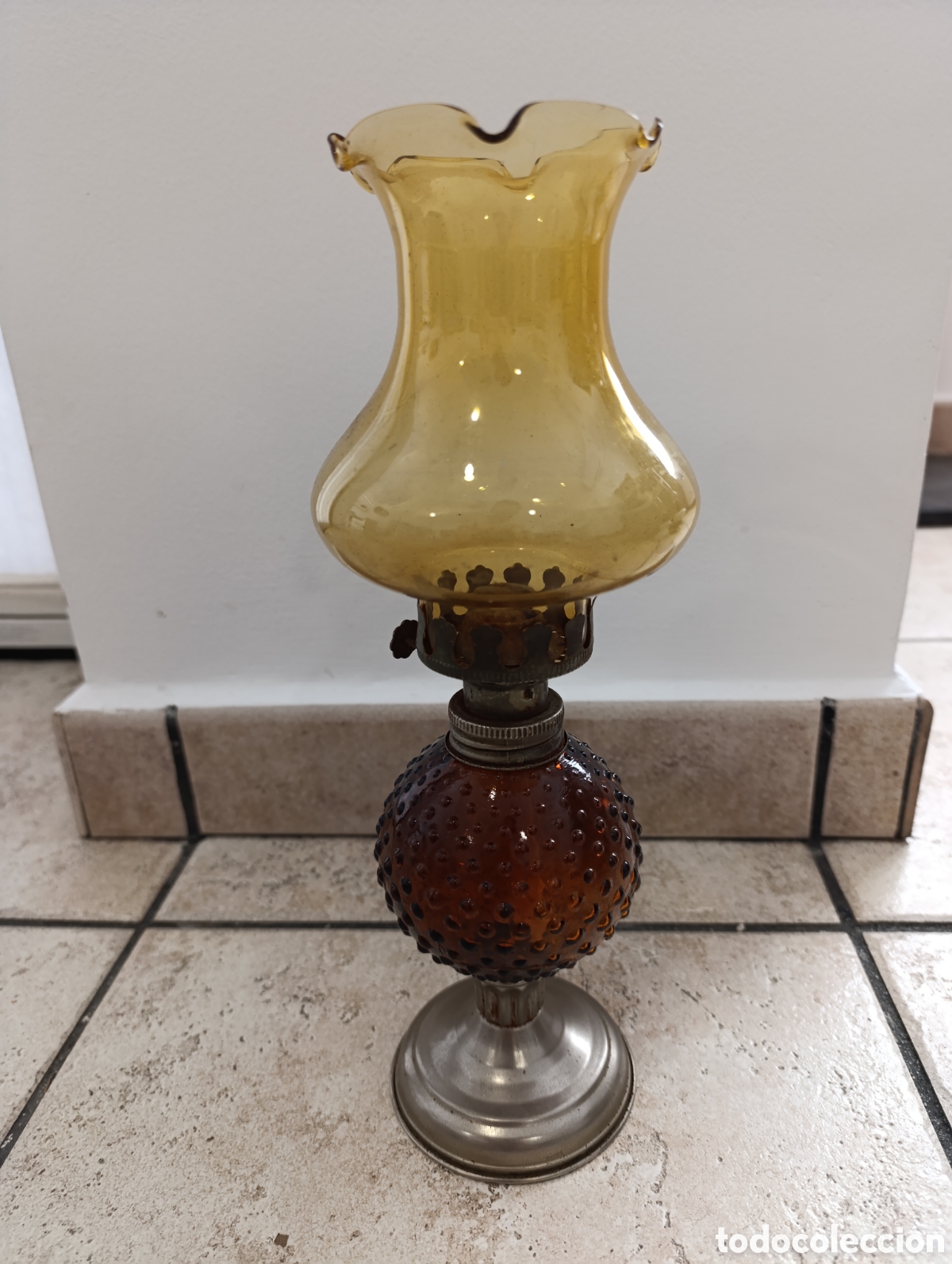 Antig&uuml;edades: Quinqu&eacute; antiguo. 32cm. - Foto 5