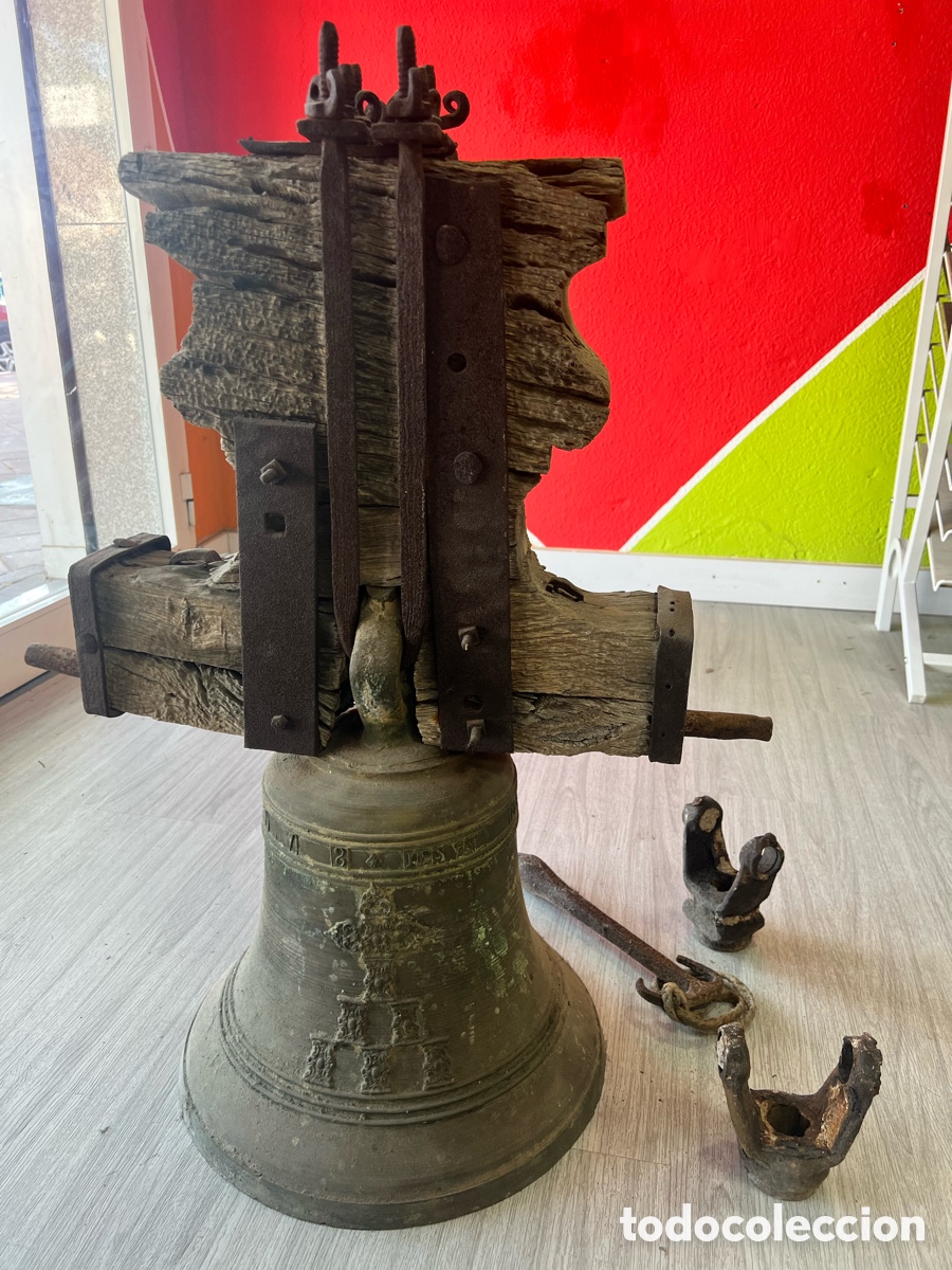 Antig&uuml;edades: Campana bronce a&ntilde;o 1778 - Foto 2