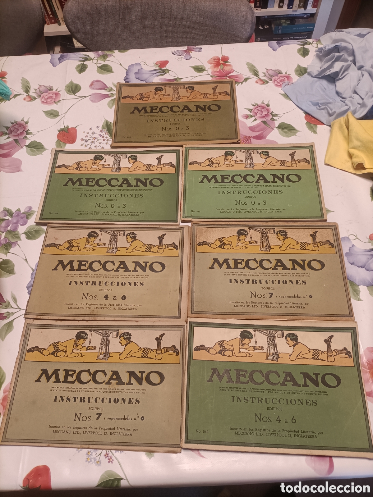 Antig&uuml;edades: Lote 7 Manuales Antiguos, Meccano