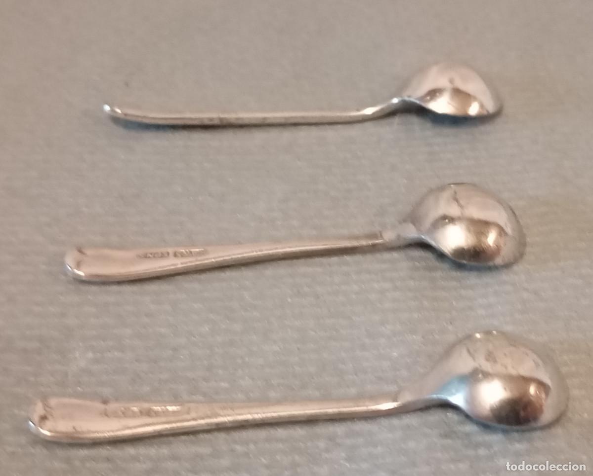 Antig&uuml;edades: 3 Cucharillas P.A. & S. Plateadas. - Foto 5