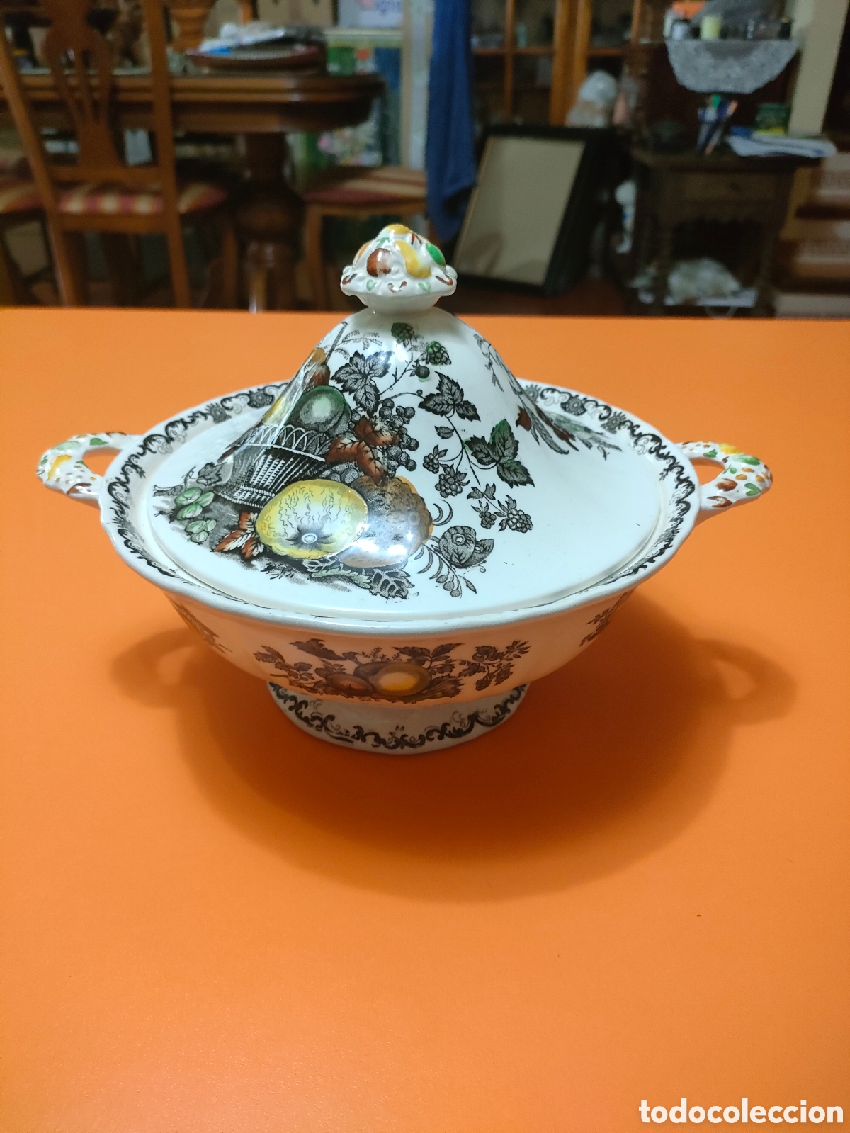 Antig&uuml;edades: Legumbrera mason's a&ntilde;os 50 fruit basket