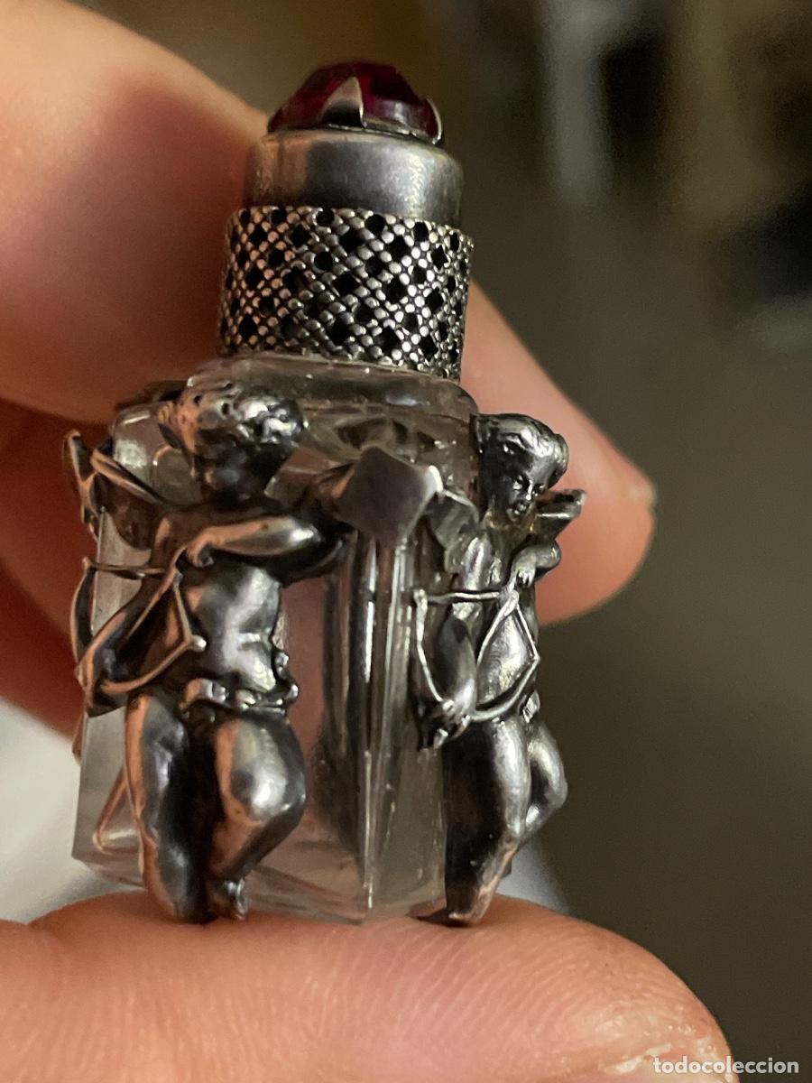 Antig&uuml;edades: Antiguo perfumero de plata siglo XIX