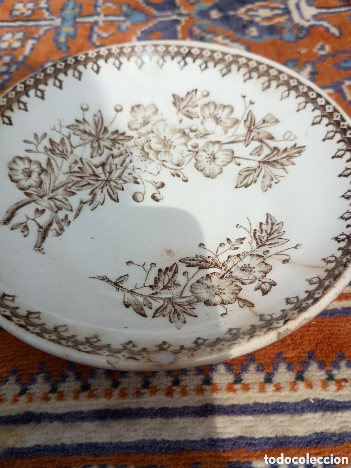 Antig&uuml;edades: Plato de t&eacute; Pickman la cartuja - Foto 3