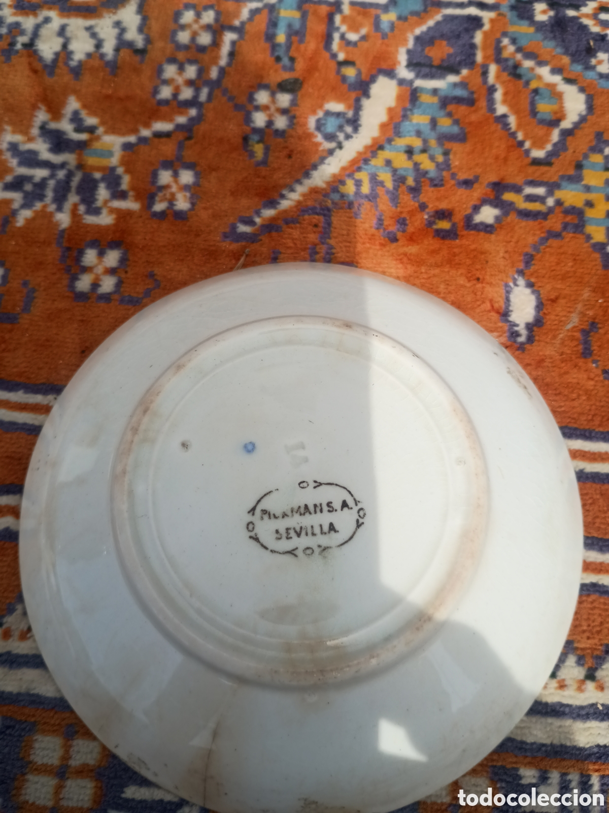 Antig&uuml;edades: Plato de t&eacute; Pickman la cartuja - Foto 4