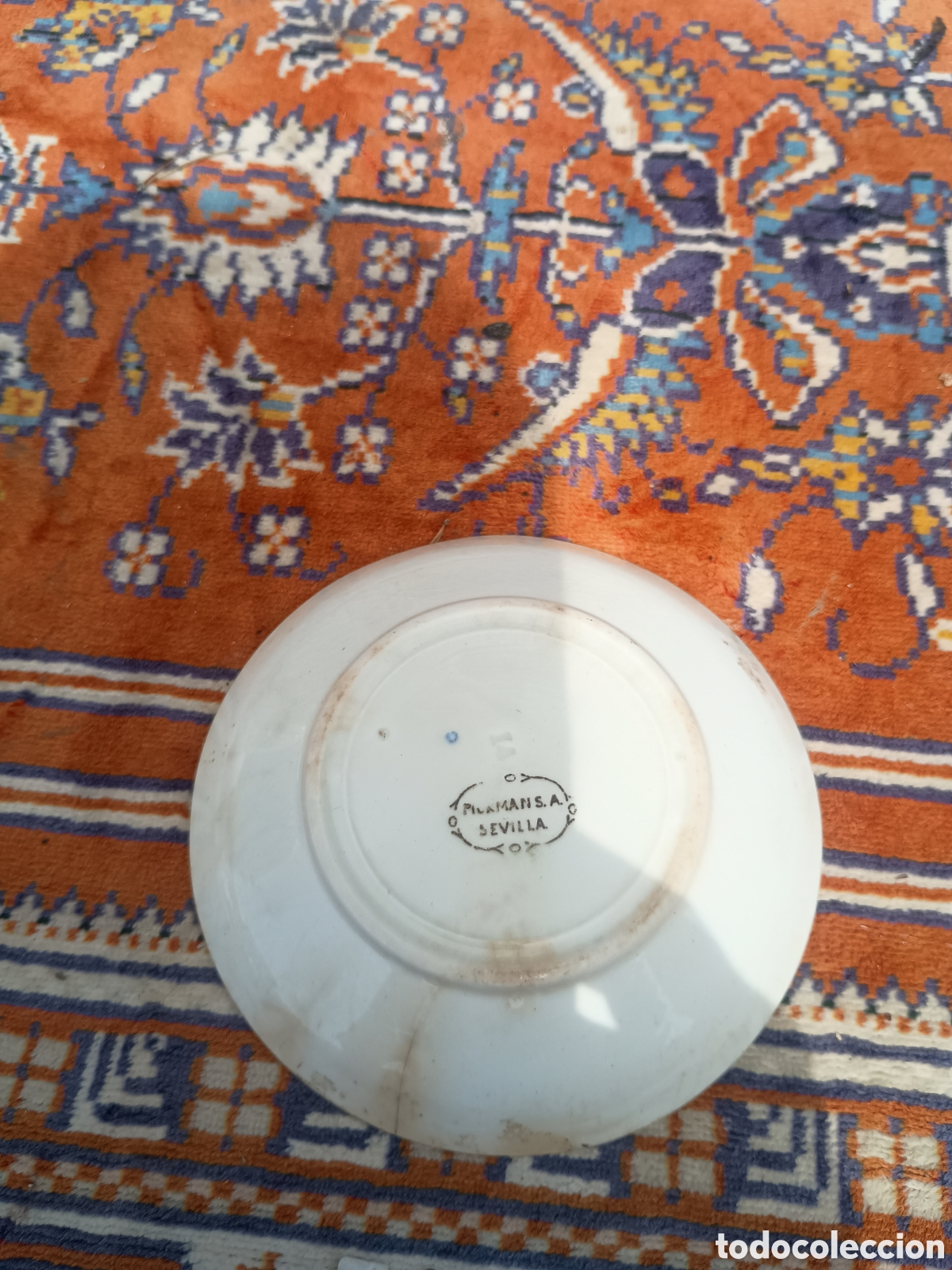 Antig&uuml;edades: Plato de t&eacute; Pickman la cartuja - Foto 5