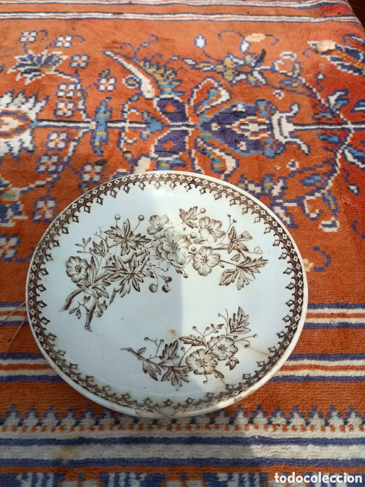 Antig&uuml;edades: Plato de t&eacute; Pickman la cartuja - Foto 1