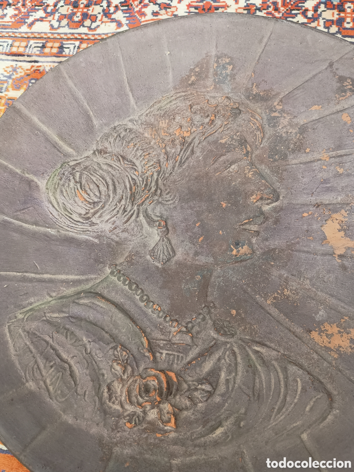 Antig&uuml;edades: Plato terracota Dama de &eacute;poca - Foto 2
