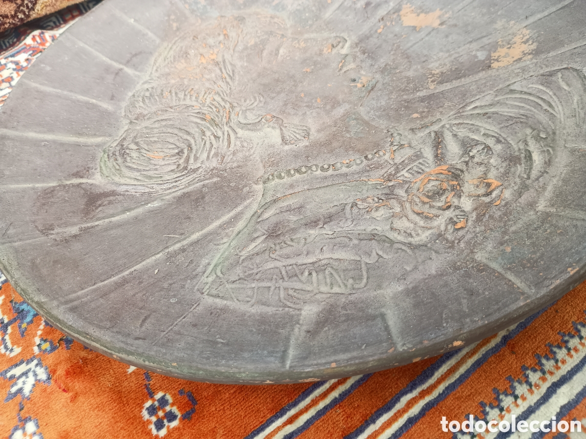 Antig&uuml;edades: Plato terracota Dama de &eacute;poca - Foto 3