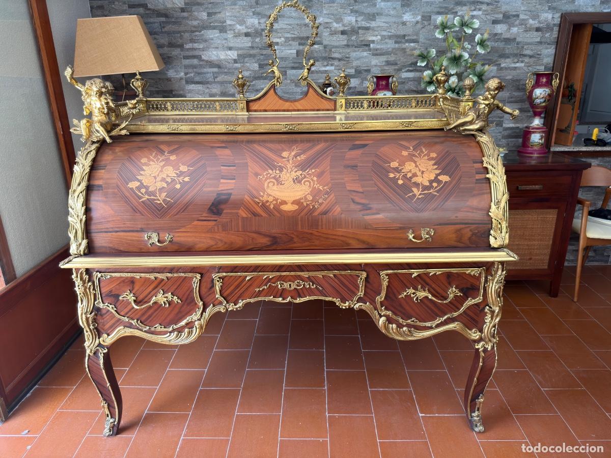 Antig&uuml;edades: Escritorio Bureau estilo Luis XV - Foto 1