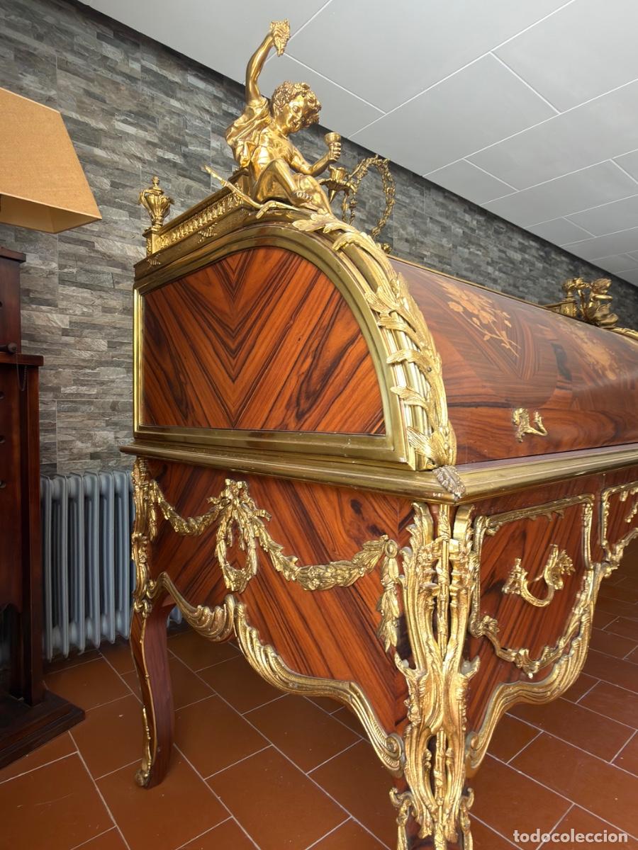 Antig&uuml;edades: Escritorio Bureau estilo Luis XV - Foto 12