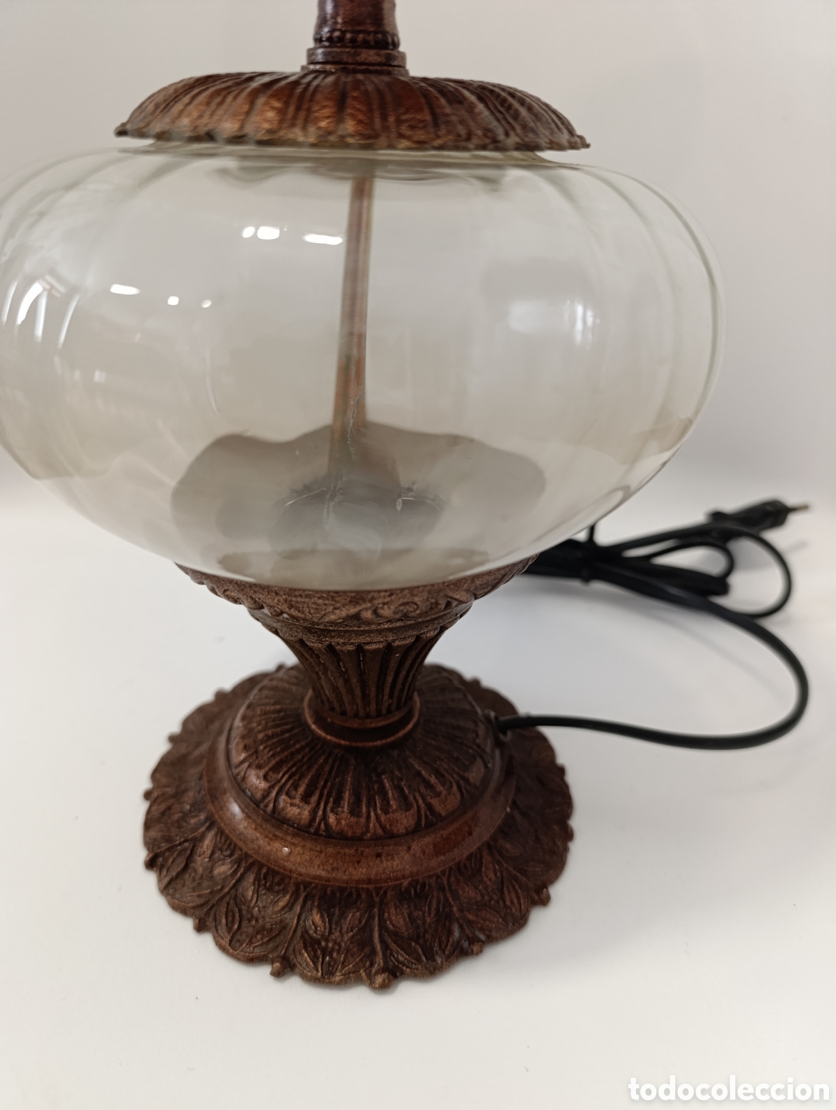 Antig&uuml;edades: Lampara de mesa Quinque. 35cm - Foto 2