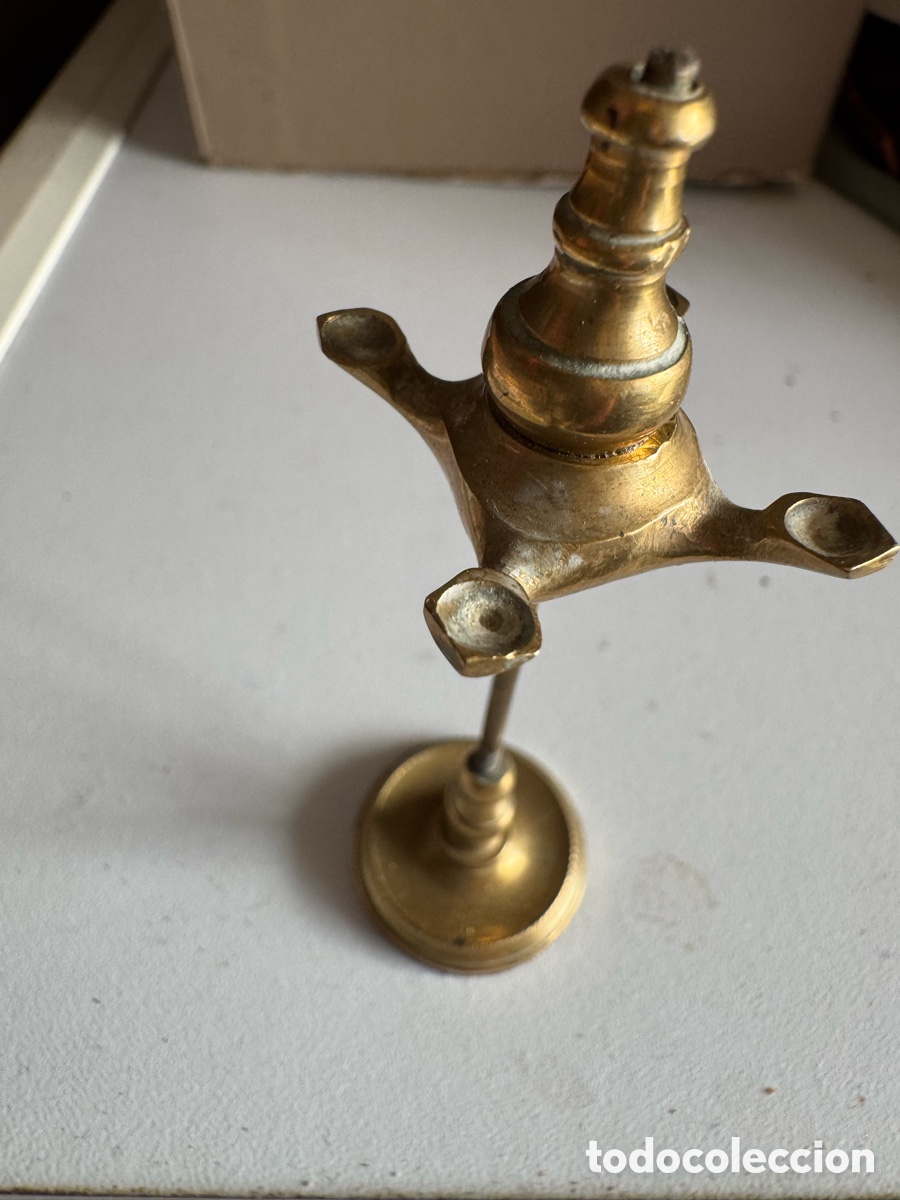 Antig&uuml;edades: Lampara antigua o candil ,velon