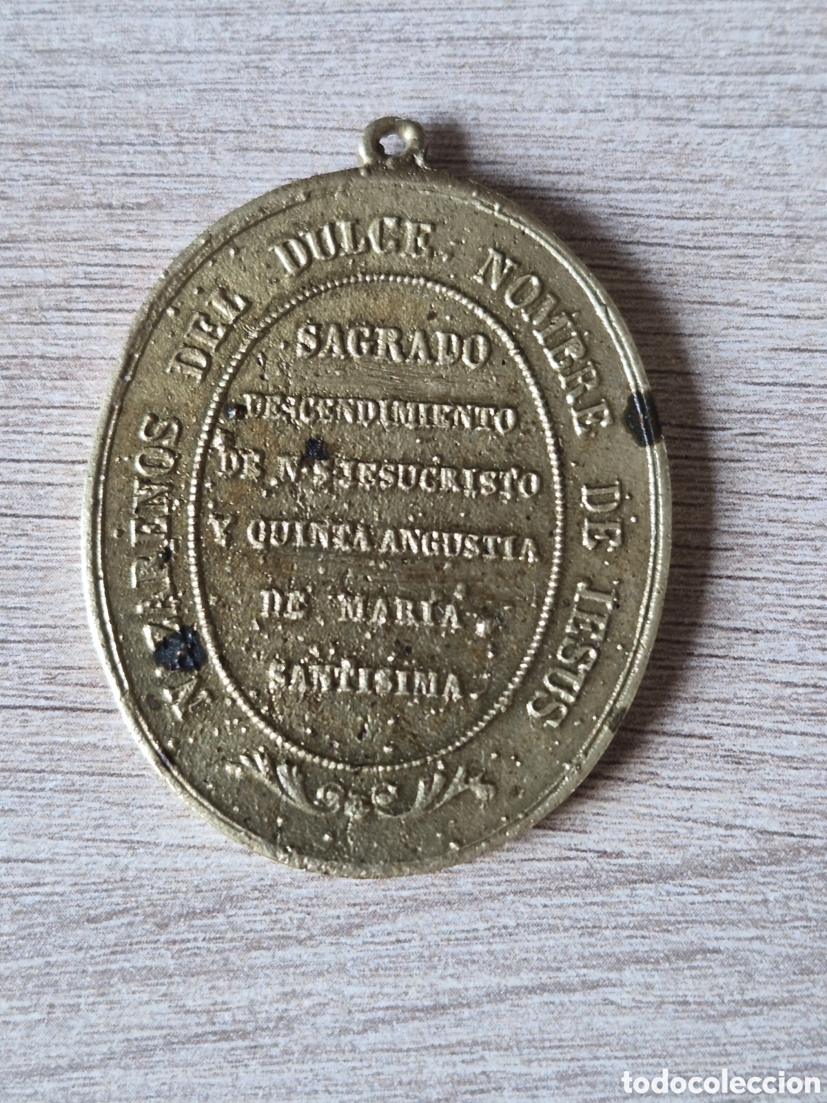 Antig&uuml;edades: Medalla Hermandad Quinta Angustia - Nazarenos Dulce Nombre Jes&uacute;s - Semana Santa Sevilla - ANTIGUA
