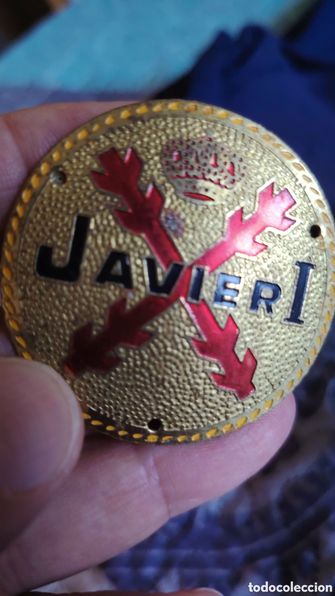 Antig&uuml;edades: Chapa Javier I requet&eacute;. Tercio - Foto 2