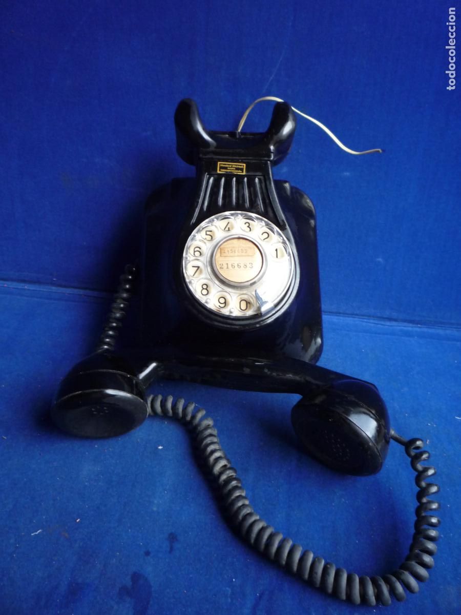 Antig&uuml;edades: TELEFONO BAQUELITA NEGRO