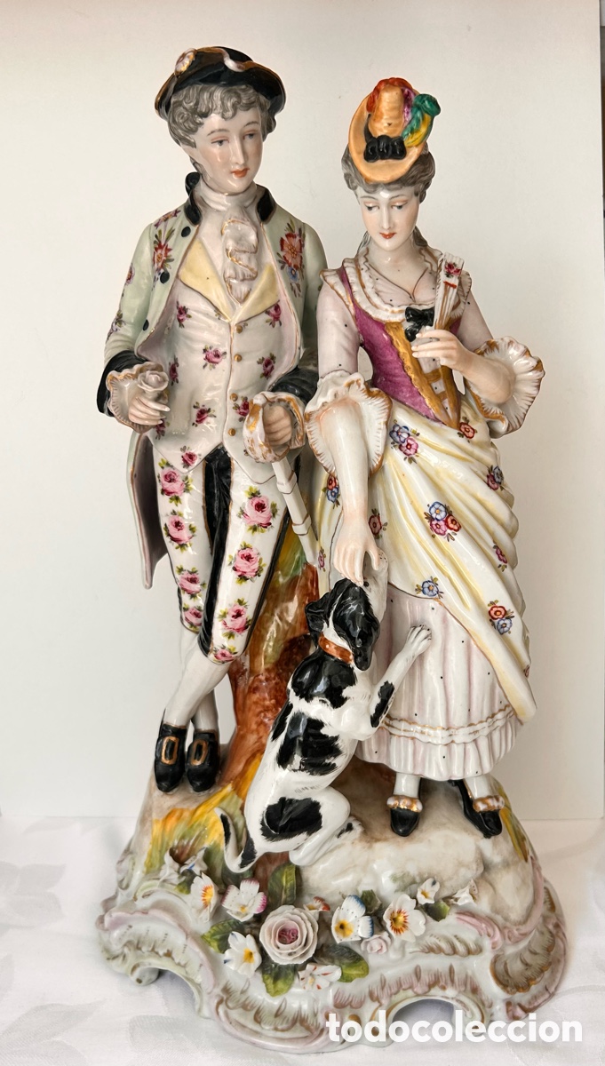 Antig&uuml;edades: Figura porcelana Europea