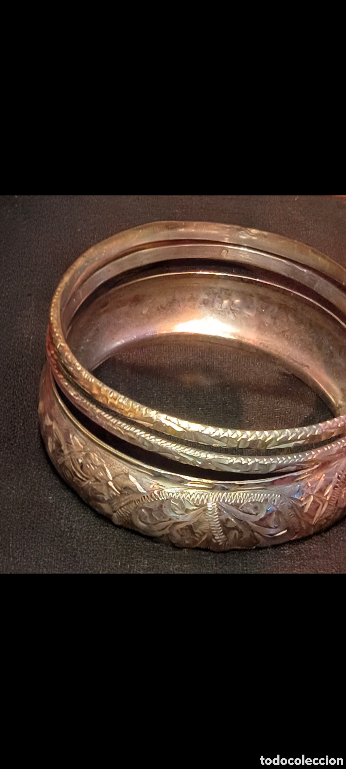 Antiguidades: Brazaletes Plata Antigua