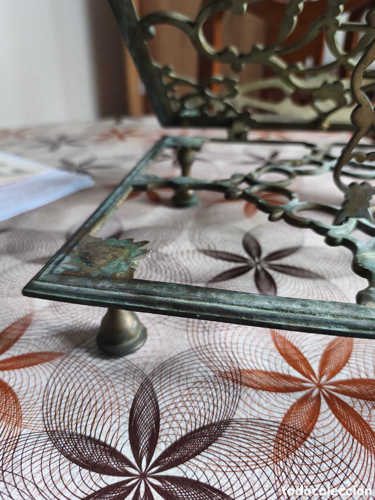 Antig&uuml;edades: Antiguo Atril Religioso de Bronce (A.A.R.B.) - Foto 6