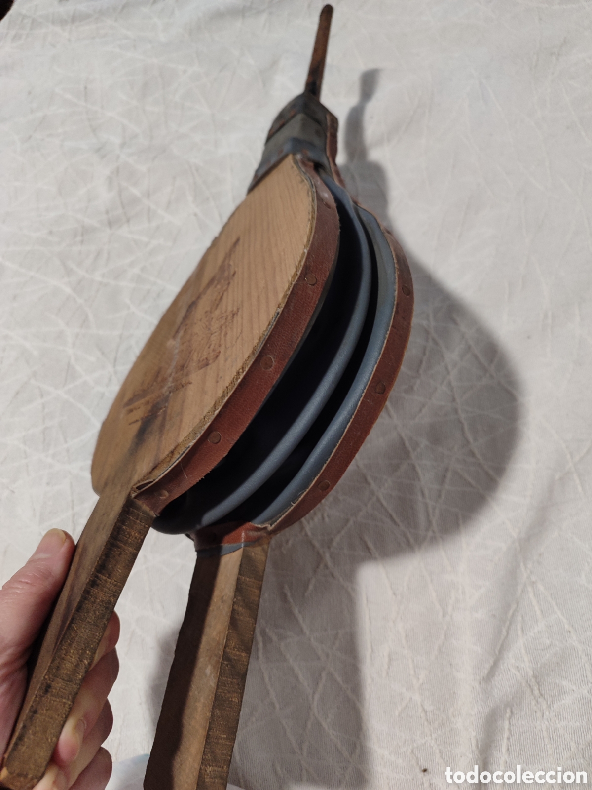 Antig&uuml;edades: Fuelle para chimenea, madera. 47 cm. - Foto 5