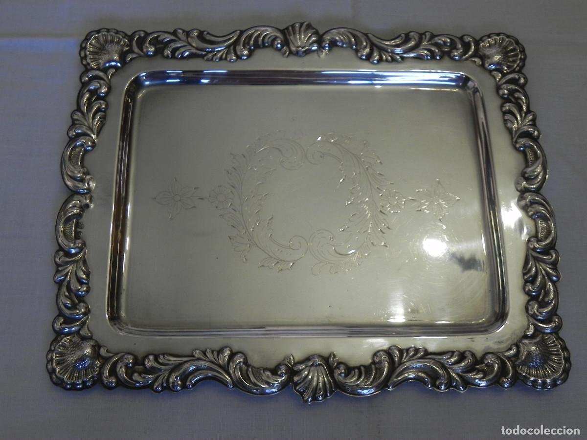 Antig&uuml;edades: ** PRECIOSA BANDEJA DE PLATA CONTRASTADA **