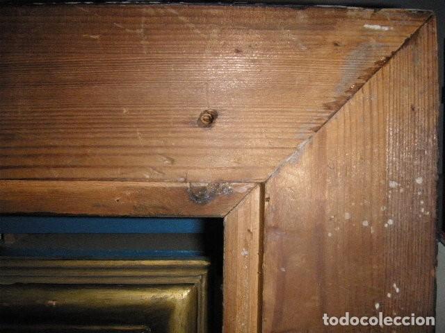 Antig&uuml;edades: MARCO MOLDURA DE MADERA MARRON OSCURO - Foto 5