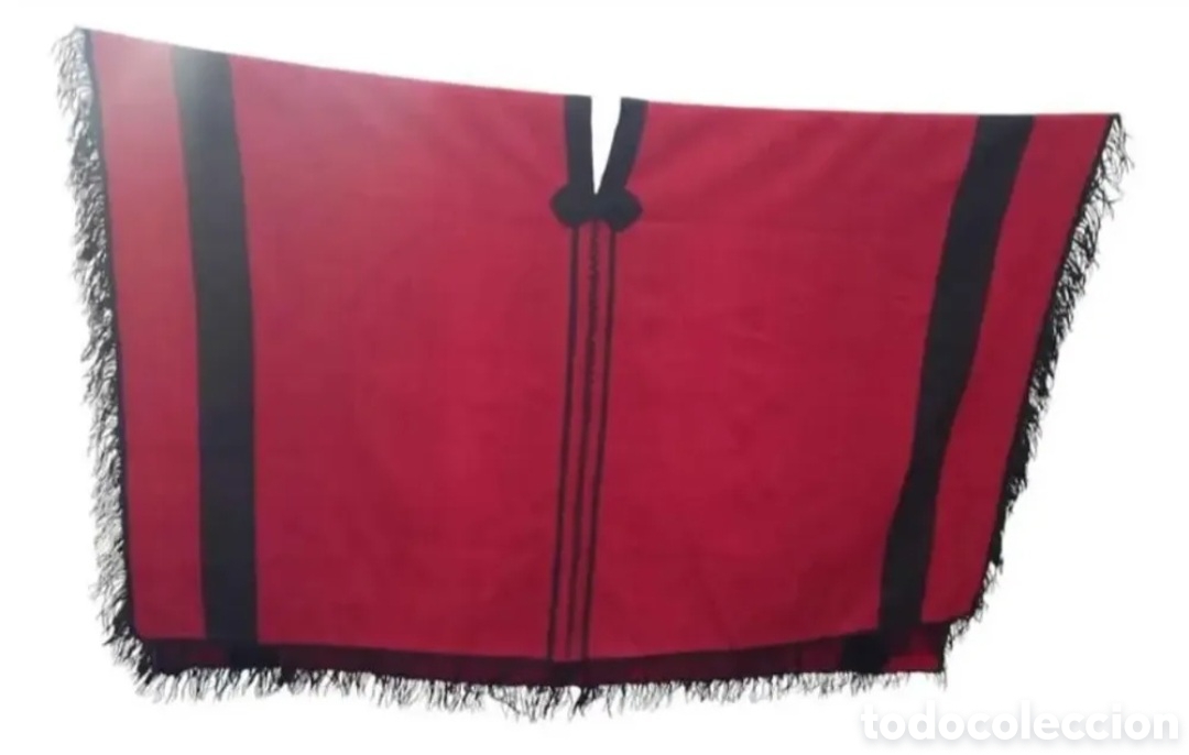 Antig&uuml;edades: Antiguo poncho salte&ntilde;o de lana de oveja env&iacute;o de M&aacute;laga