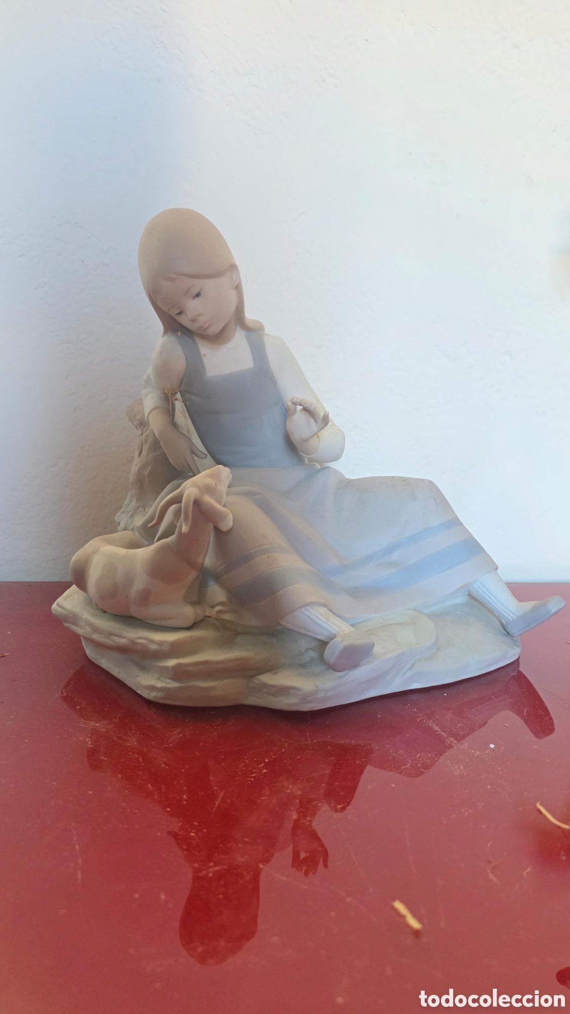 Antig&uuml;edades: Gran figura porcelana lladro