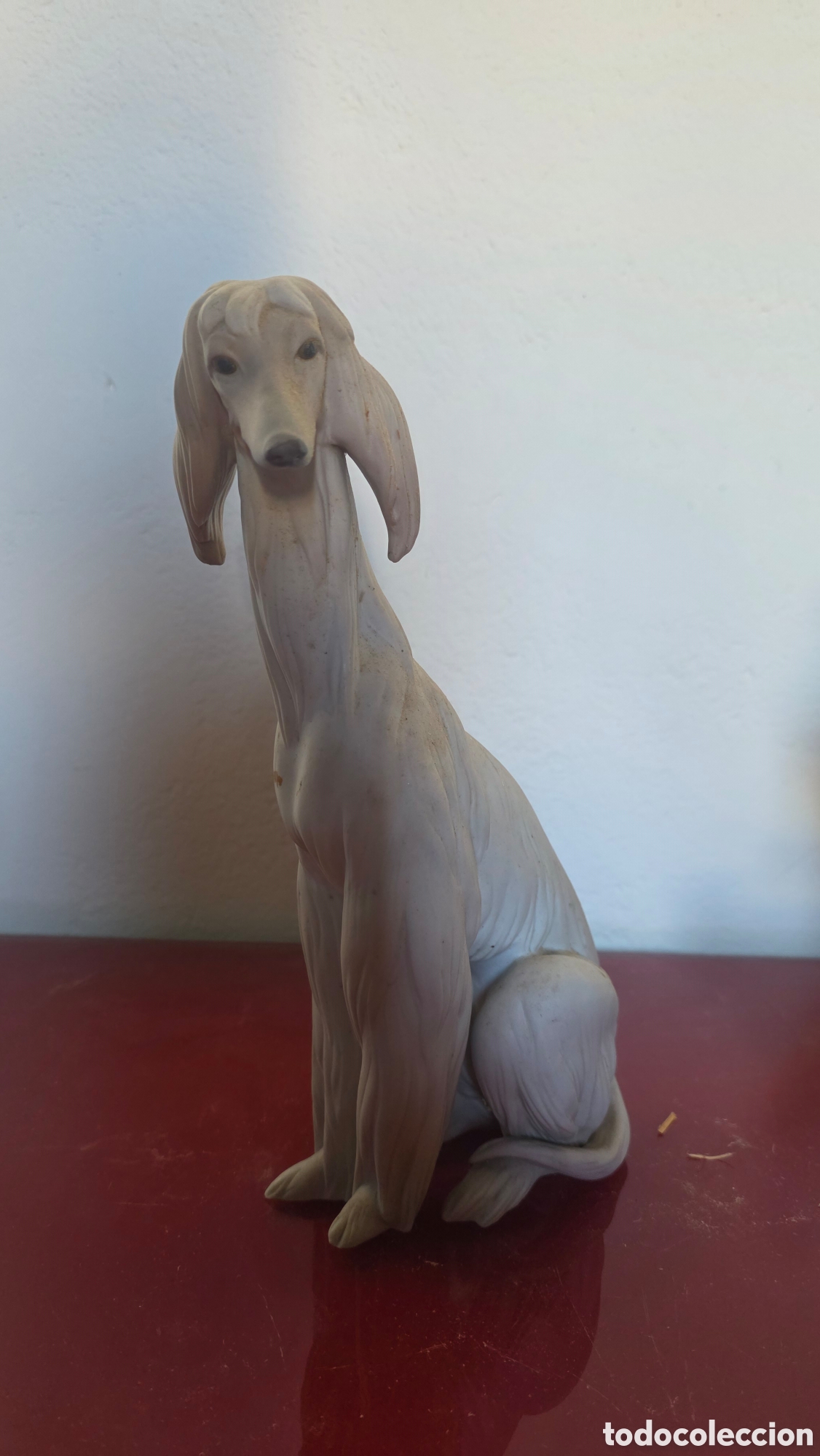 Antig&uuml;edades: Figura porcelana lladro galgo afgano