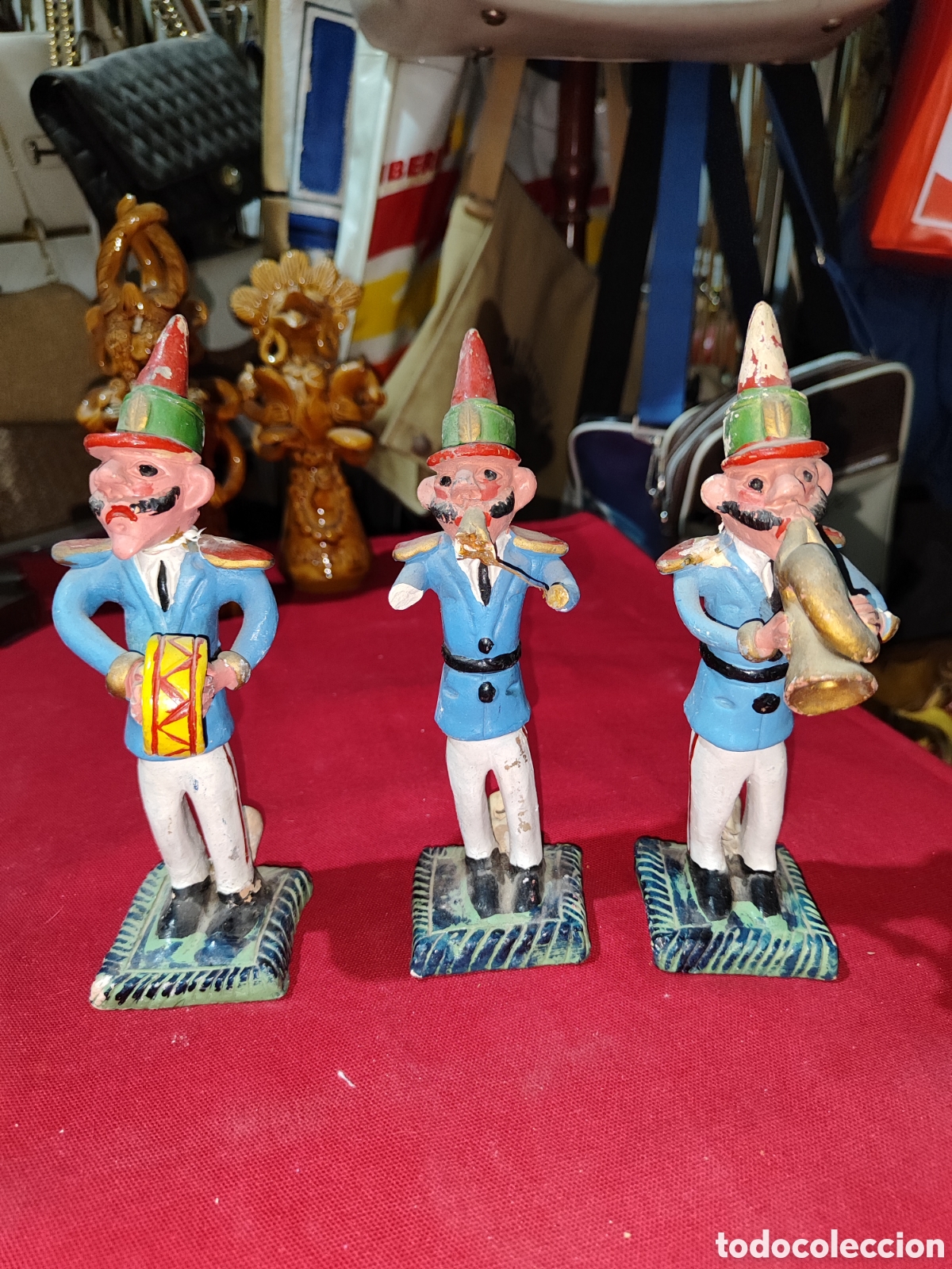 Antiquit&eacute;s: Lote 3 silbatos pitos xiurells Barcelos portugal