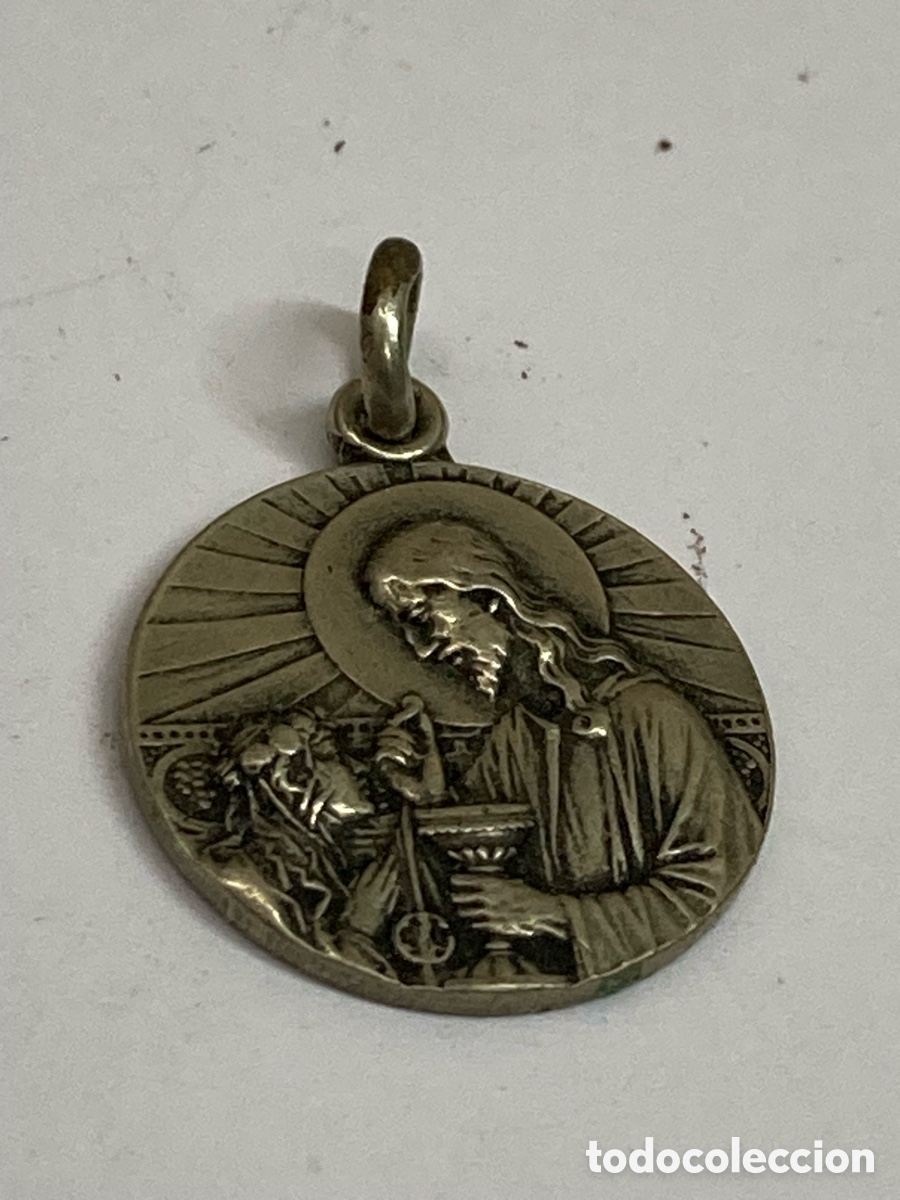 Antig&uuml;edades: Medalla de metal religiosa C610