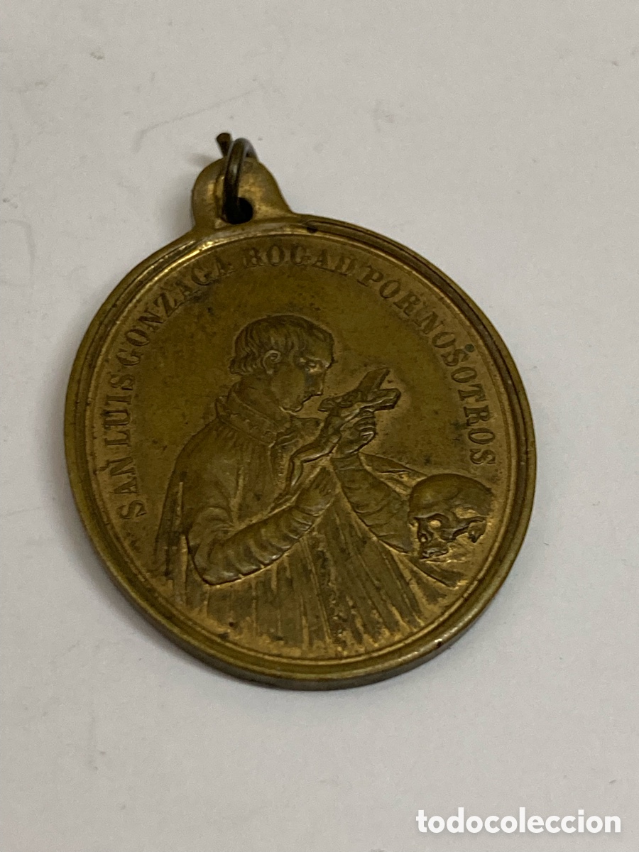 Antig&uuml;edades: Medalla de metal religiosa /c609 - Foto 2