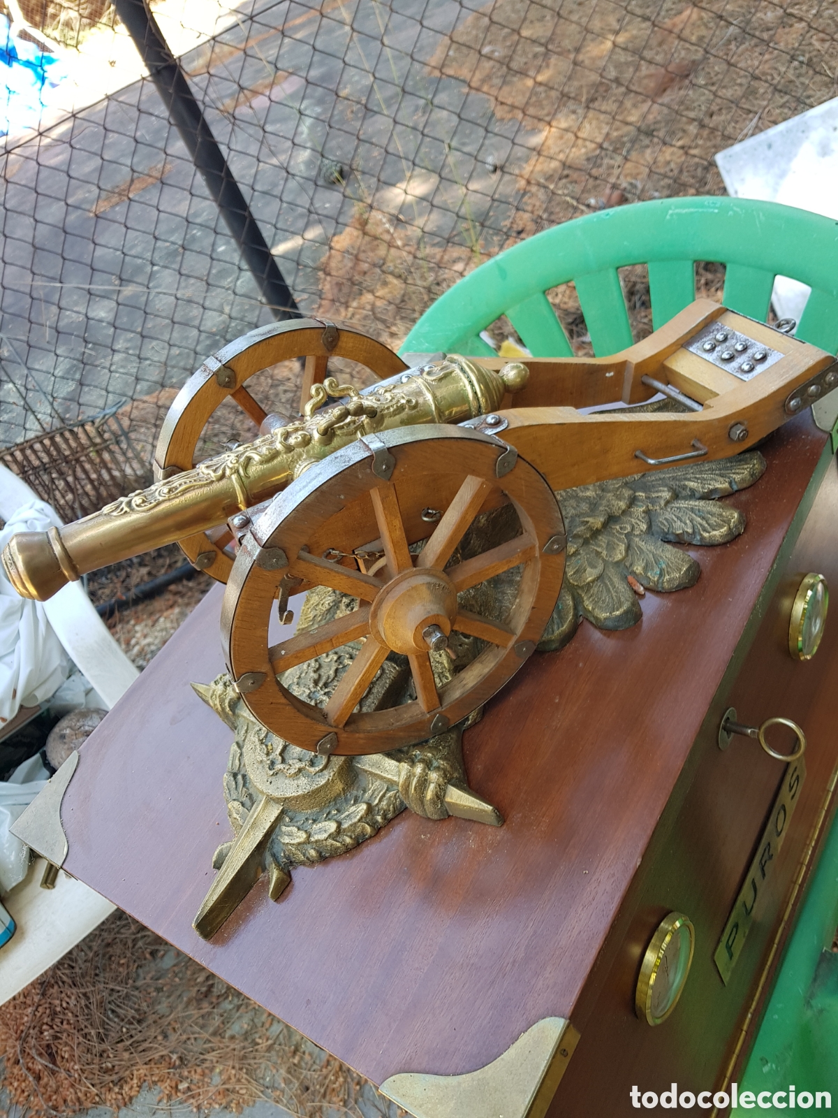 Antig&uuml;edades: ESPECTACULAR Y ANTIGUO CA&Ntilde;&Oacute;N DE BRONCE