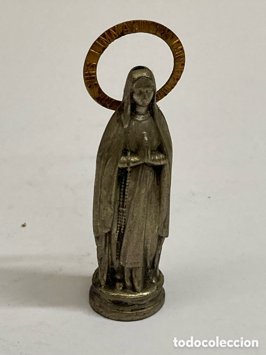Antig&uuml;edades: Figura de metal religiosa C610