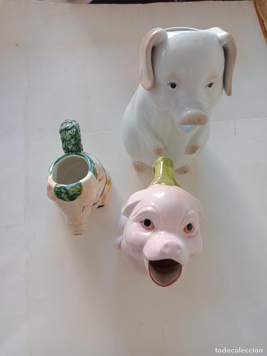 Antig&uuml;edades: figuras cerditos JARRAS - Foto 1