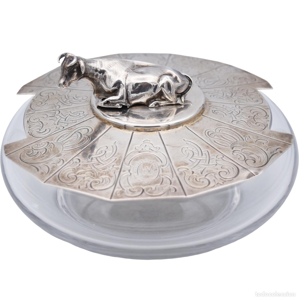 Antig&uuml;edades: Mantequillera de plata inglesa