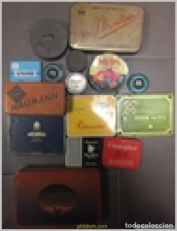 Antig&uuml;edades: Lote cajas metalicas antiguas