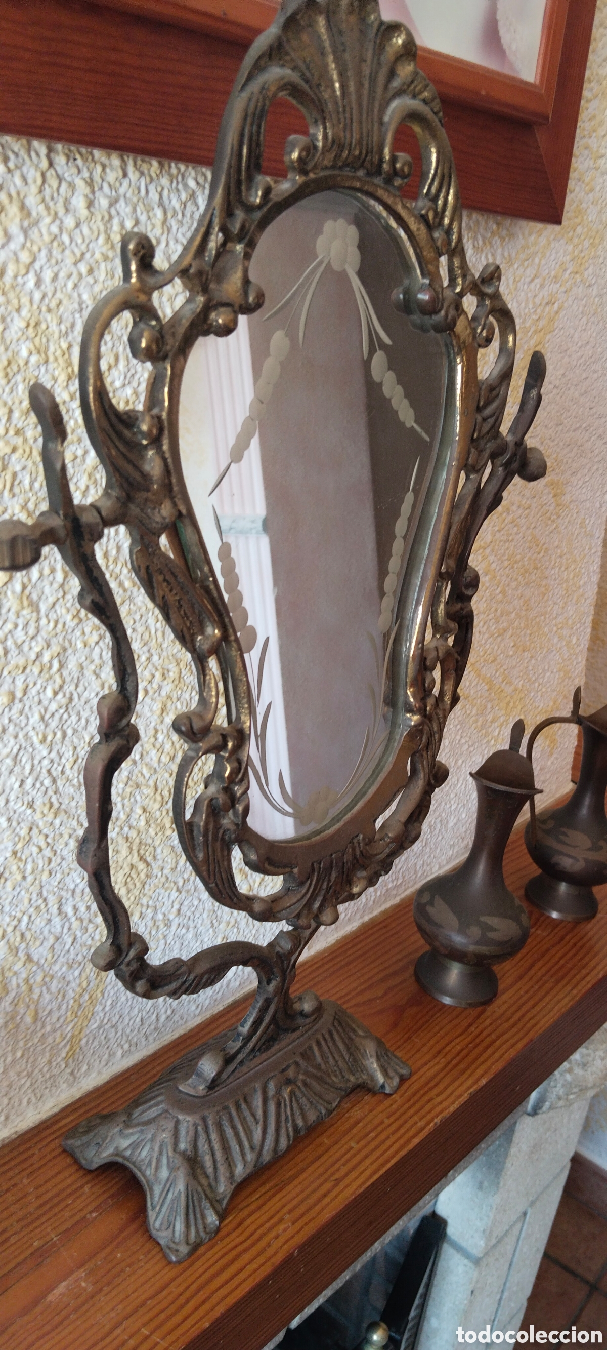 Antig&uuml;edades: Conjunto vintage espejos y jarrones - Foto 5