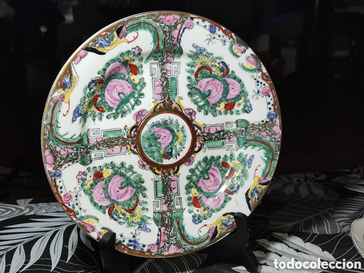 Antig&uuml;edades: Plato de porcelana China de Macao.*I.B*