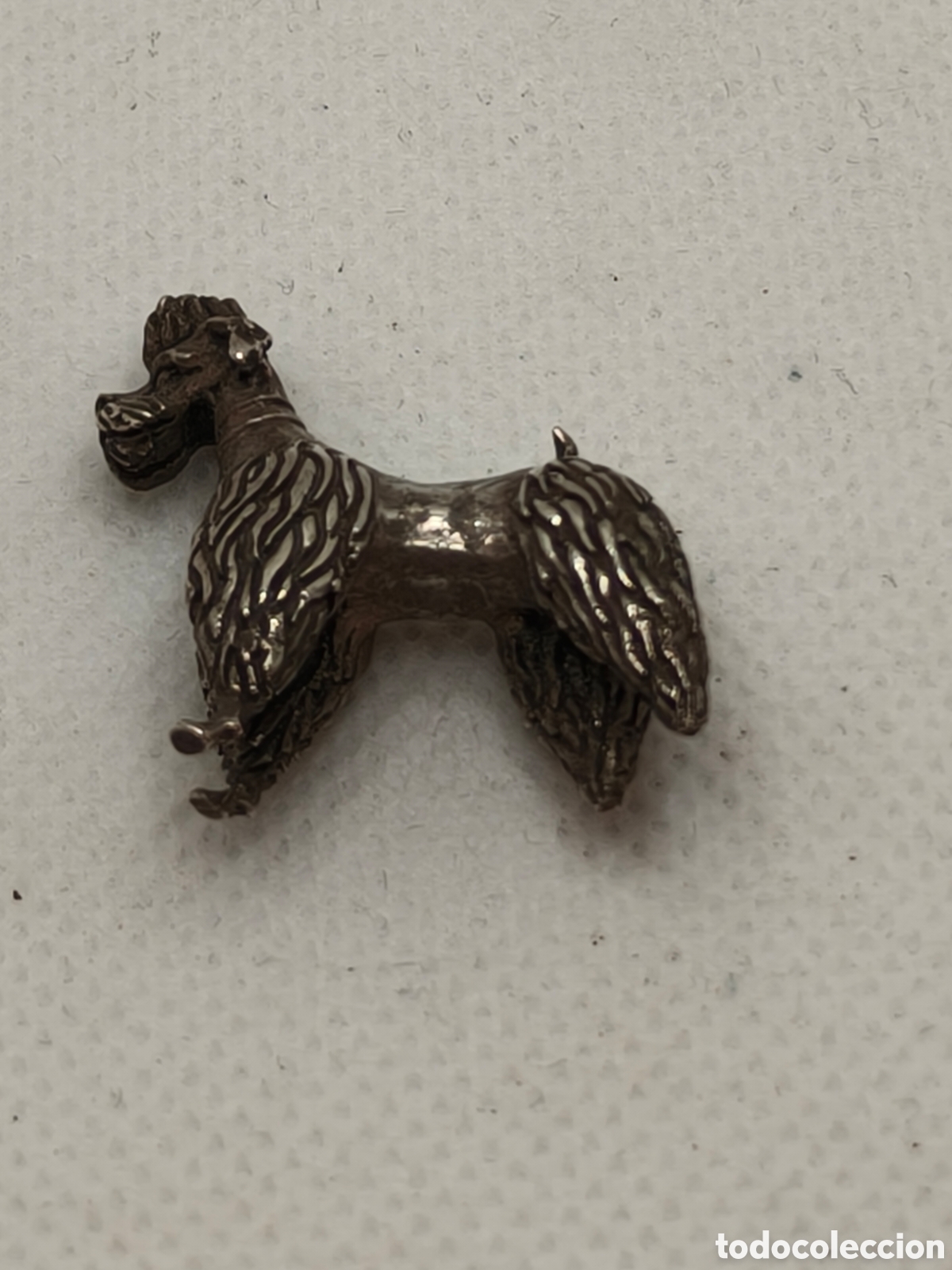 Antig&uuml;edades: Perro Caniche de plata 925 a&ntilde;os 60s - Foto 2