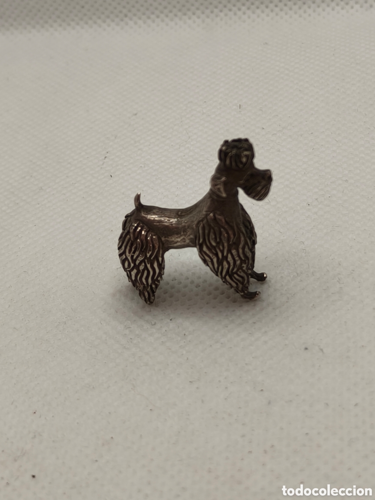 Antig&uuml;edades: Perro Caniche de plata 925 a&ntilde;os 60s - Foto 4