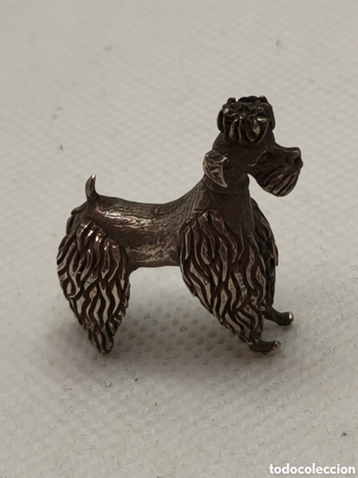 Antig&uuml;edades: Perro Caniche de plata 925 a&ntilde;os 60s - Foto 5