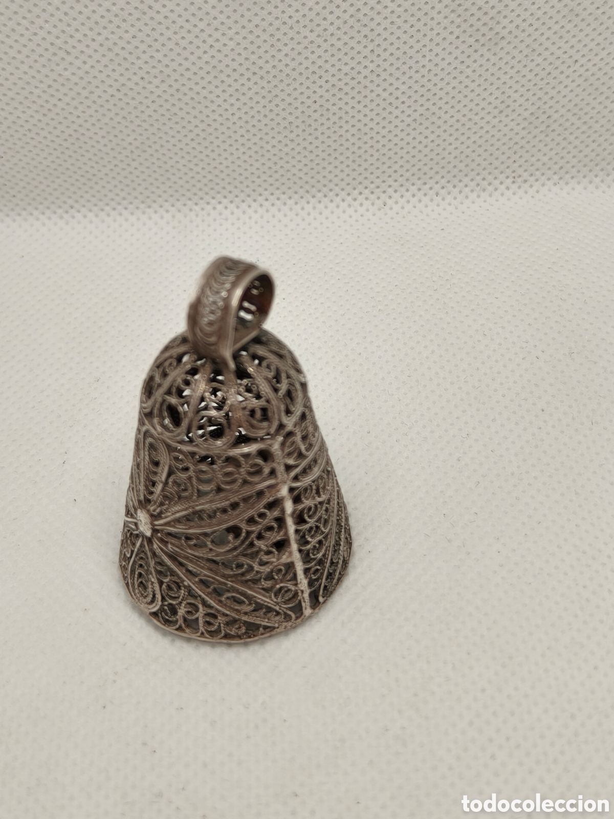 Antig&uuml;edades: Campana filigrana plata 925 esta perfecta