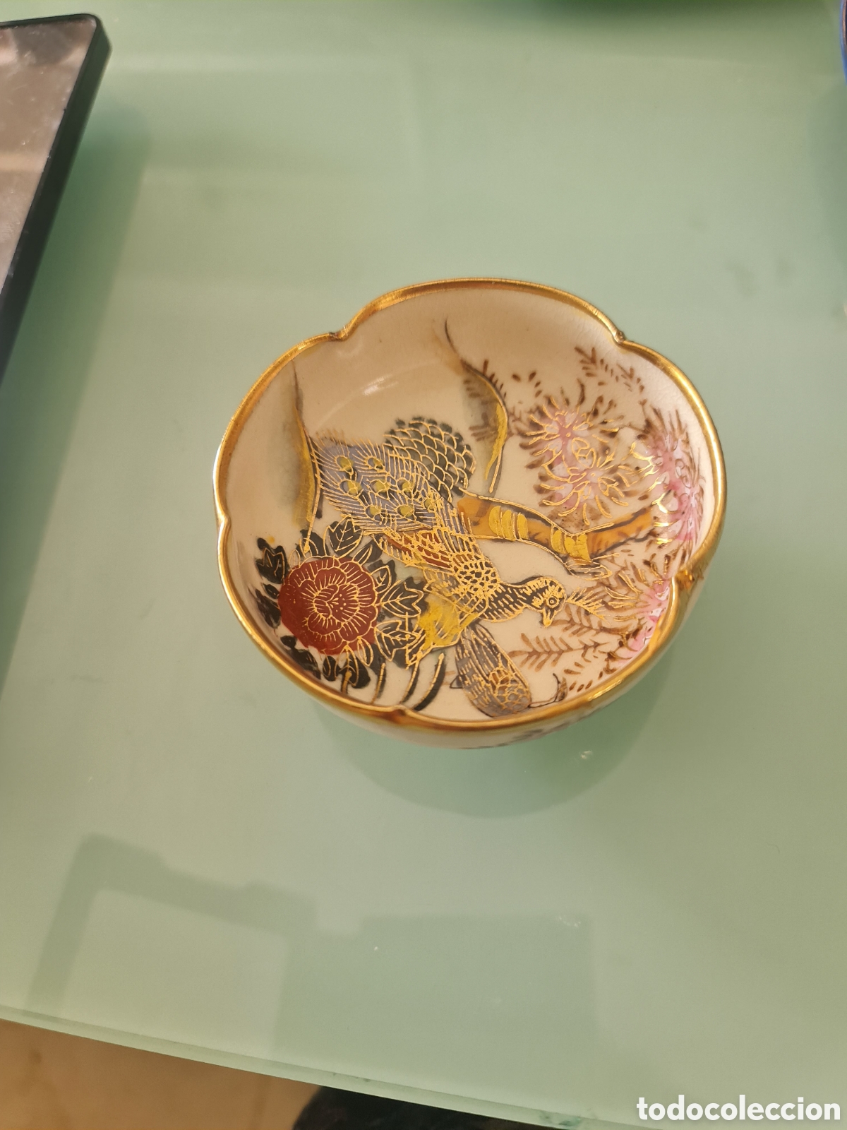 Oggetti Antichi: Satsuma Aut&eacute;ntico Cuenco Jap&oacute;n 1910/12. Con Oro